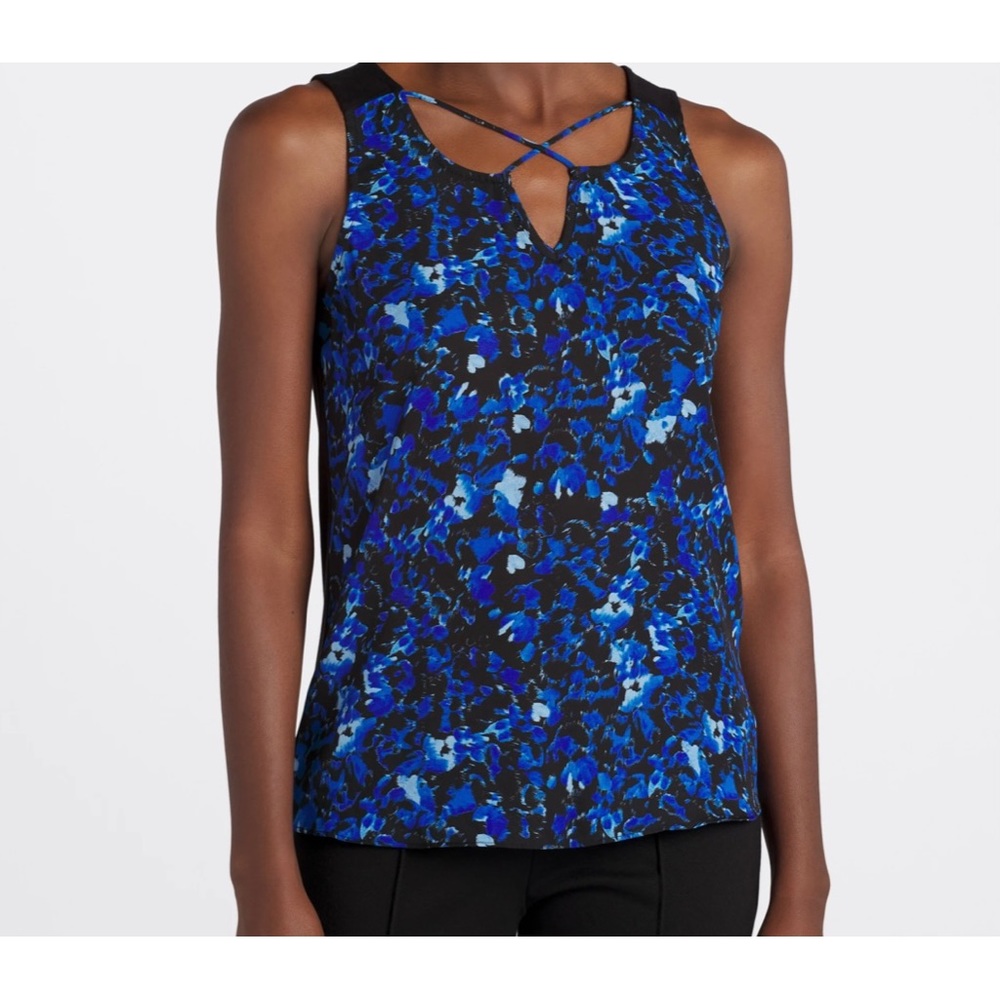 Women’s Blue Floral Tank